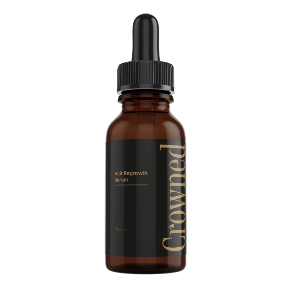 Crowned® serum bottle