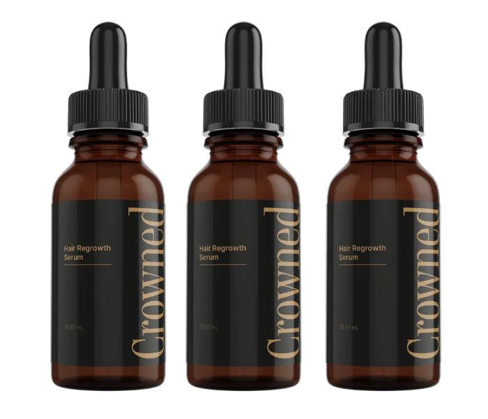 Original Crowned® three-bottle product package